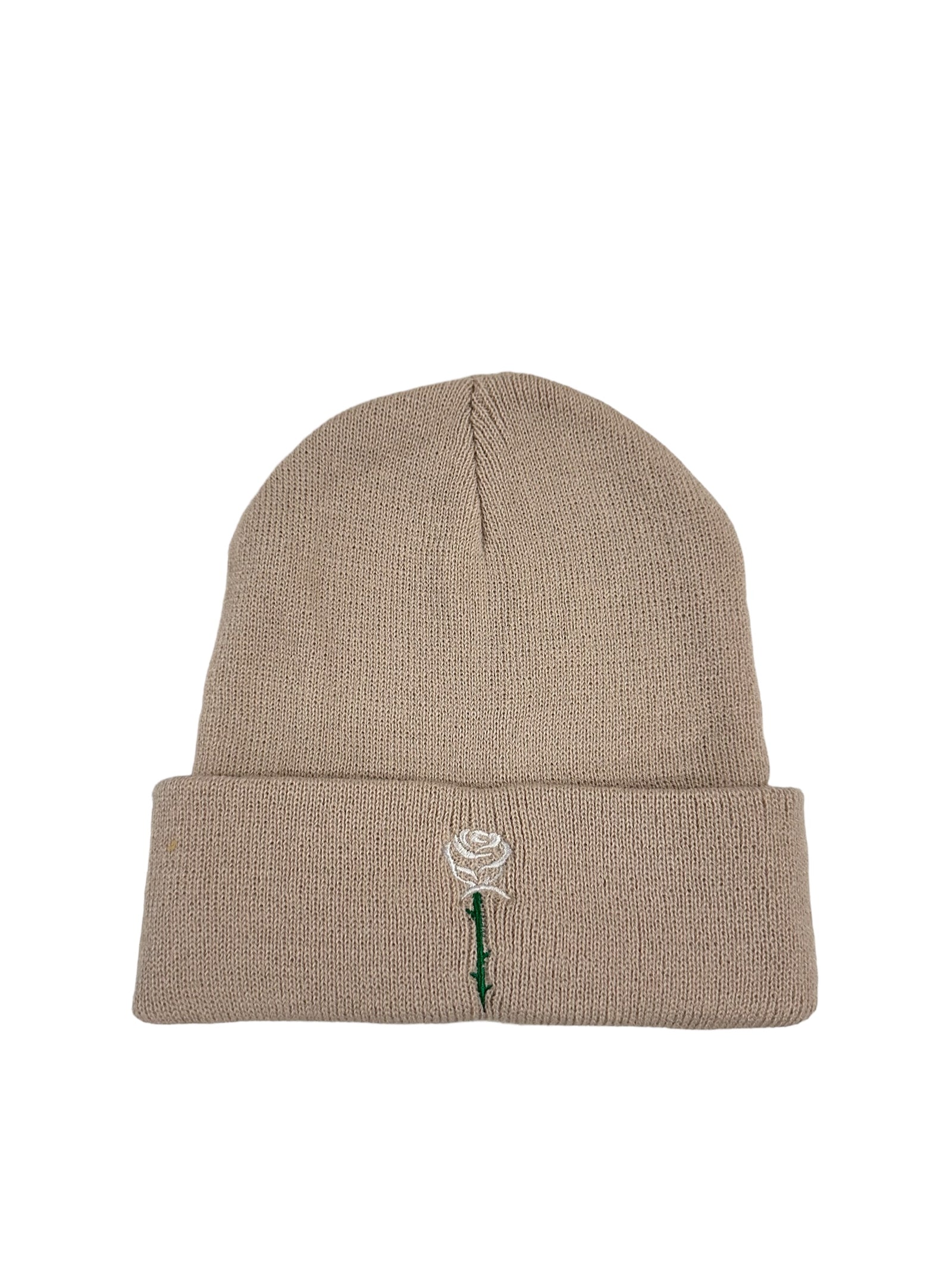 DVNCII x White Rose Winter Beanie - Cream Sand – D V N C I I